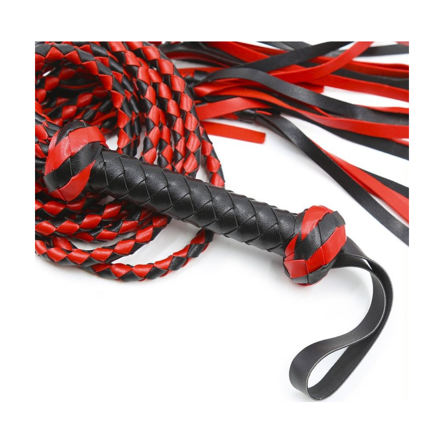 Martinet long Tigress 78cm Noir-Rouge
