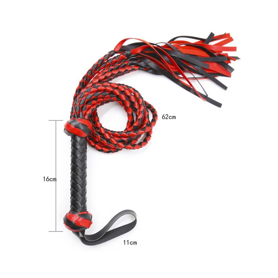 Martinet long Tigress 78cm Noir-Rouge