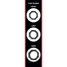 Lot de 3 Cockrings Silicone Heavy C-Ring Noirs