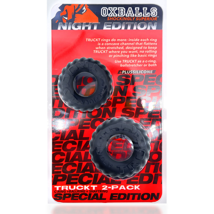 Lot de 2 Anneaux péniens Truckt Noirs