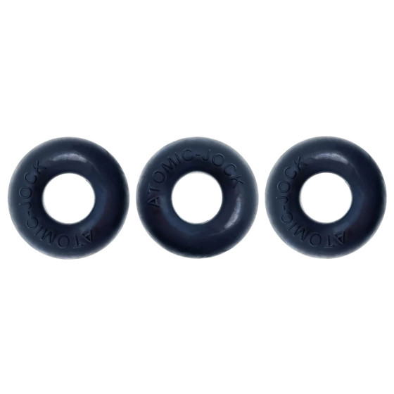 Pack de 3 Cockrings Do-Nut 1 20 mm Noirs