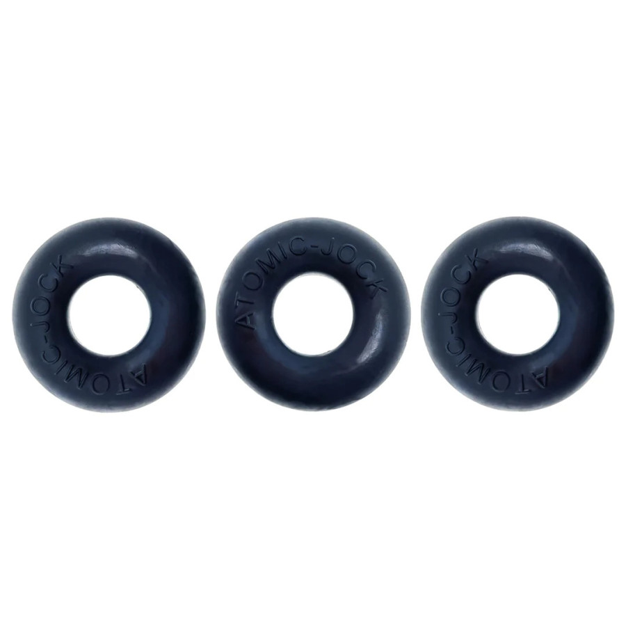 Pack de 3 Cockrings Do-Nut 1 20 mm Noirs Pack de 3 Cockrings Do-Nut 1 20 mm Noirs