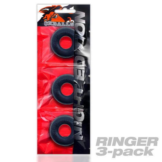 Pack de 3 Cockrings Do-Nut 1 20 mm Noirs