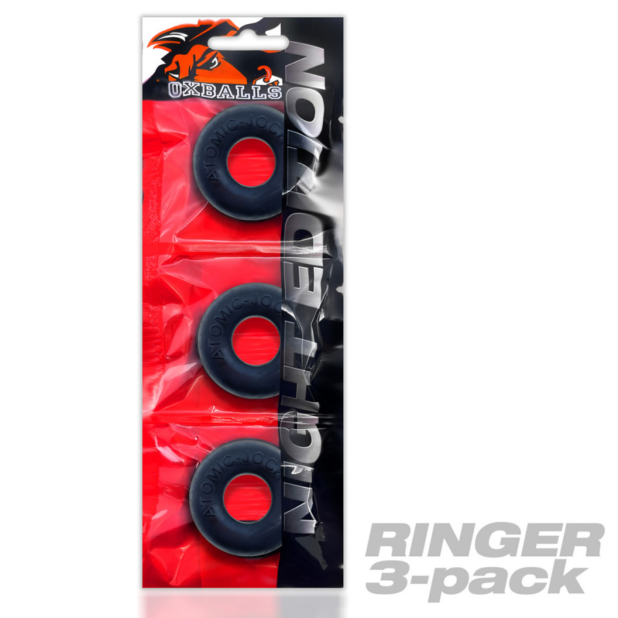 Pack de 3 Cockrings Do-Nut 1 20 mm Noirs
