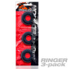 Pack de 3 Cockrings Do-Nut 1 20 mm Noirs