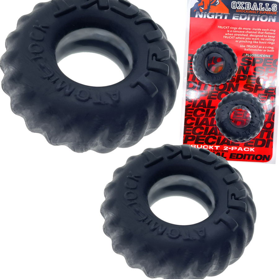 Lot de 2 Anneaux péniens Truckt Noirs