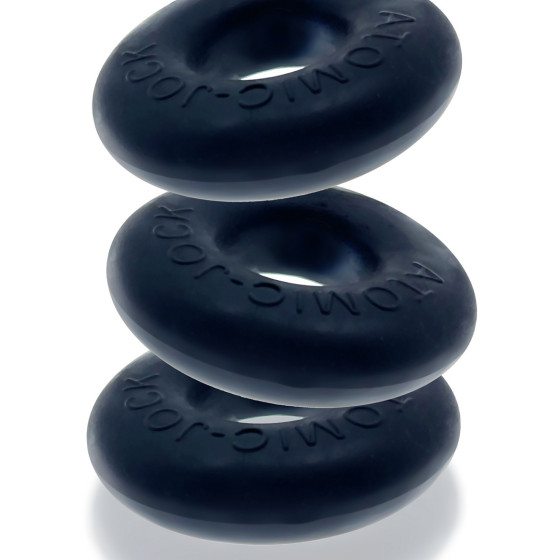 Pack de 3 Cockrings Do-Nut 1 20 mm Noirs