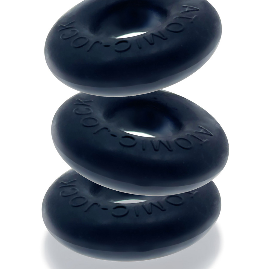 Pack de 3 Cockrings Do-Nut 1 20 mm Noirs