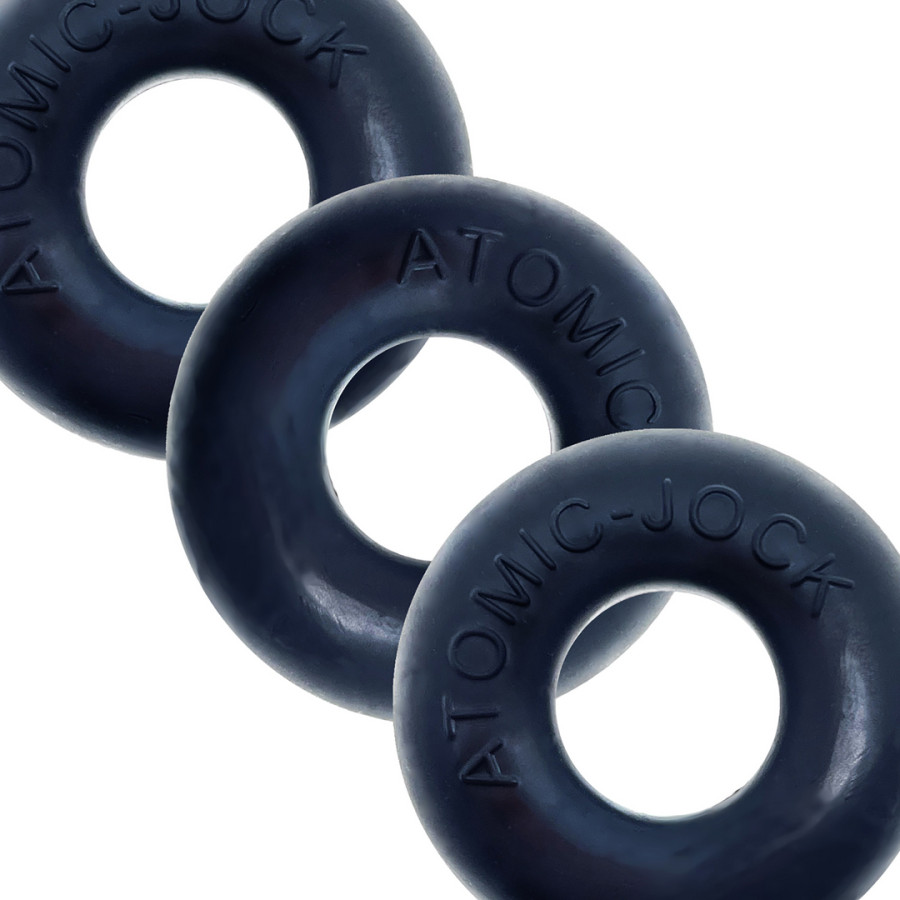 Pack de 3 Cockrings Do-Nut 1 20 mm Noirs