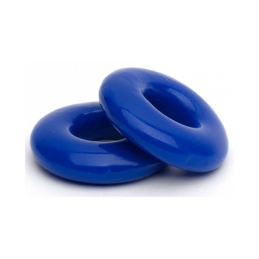 Lot de 2 Cockrings souples Stacker 20 mm Bleus Lot de 2 Cockrings souples Stacker 20 mm Bleus