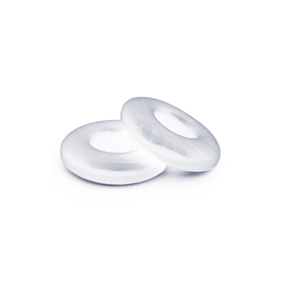 Lot de 2 Cockrings souples Stacker 20 mm Transparents