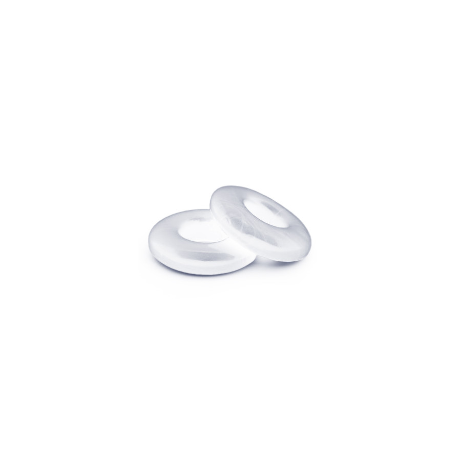 Lot de 2 Cockrings souples Stacker 20 mm Transparents