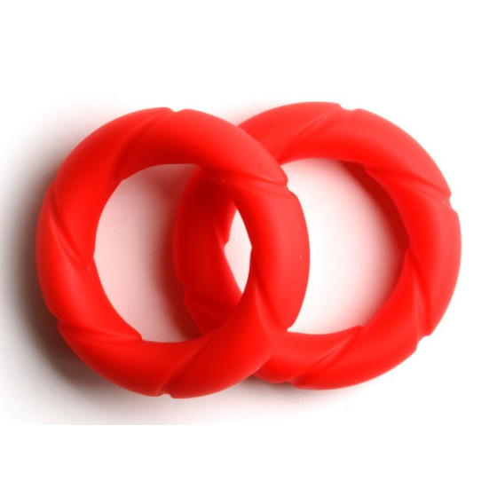 Lot de 2 Cockrings Ready Rings Rouges