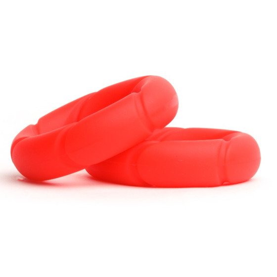Lot de 2 Cockrings Ready Rings Rouges