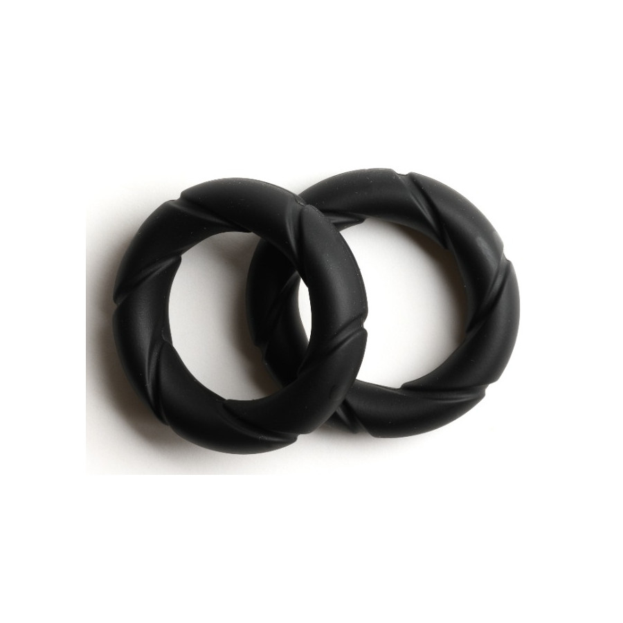 Lot de 2 Cockrings Ready Rings Noirs