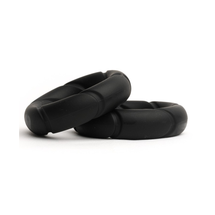 Lot de 2 Cockrings Ready Rings Noirs