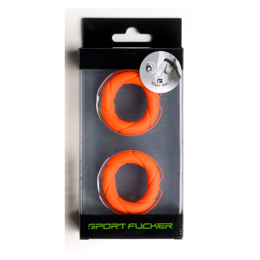 Lot de 2 Cockrings Ready Rings Orange