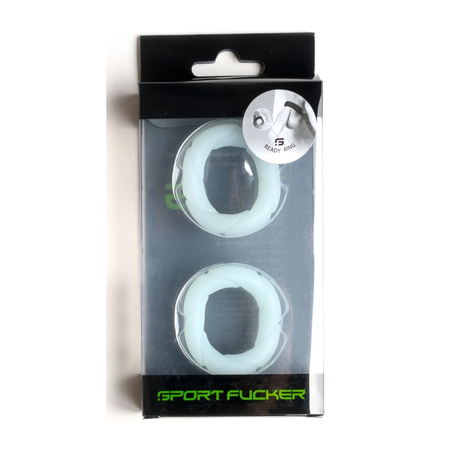 Lot de 2 Cockrings Ready Rings 28 mm Phosphorescents