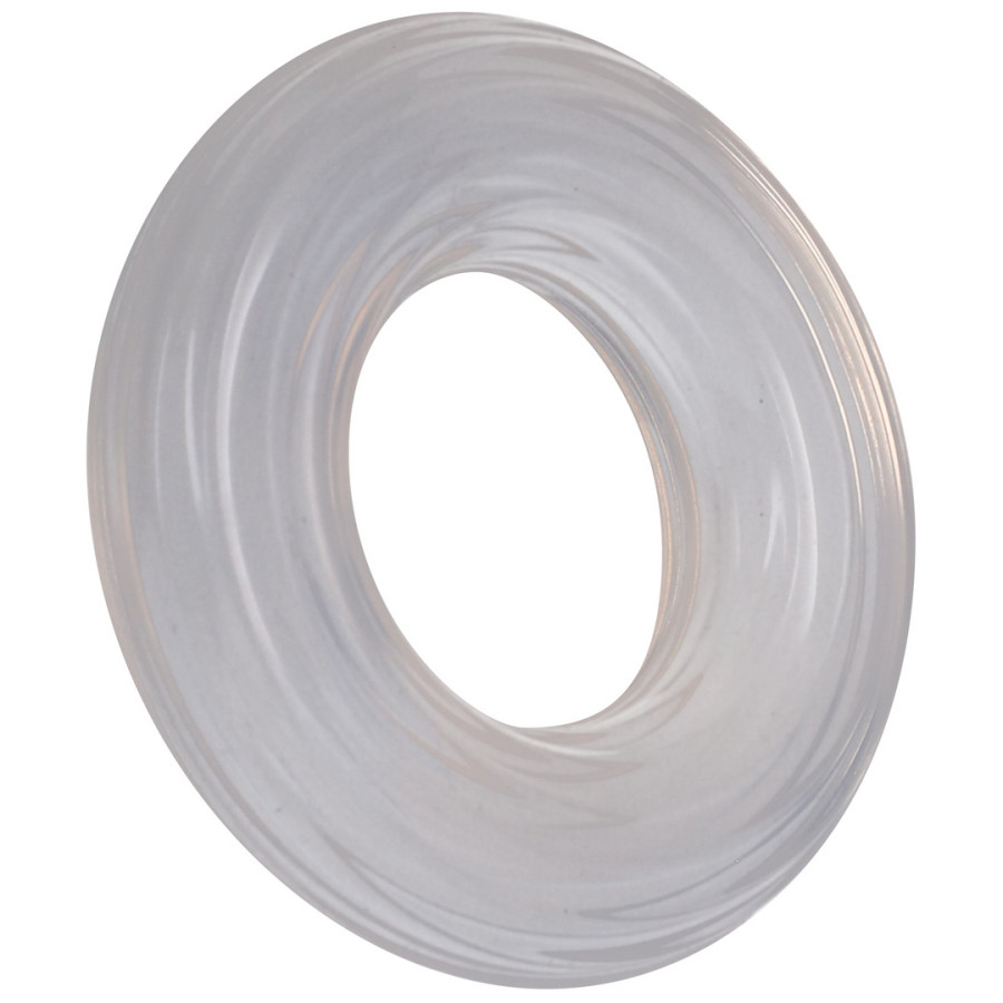 Cockring The Ribbed Donut 28 mm Transparent