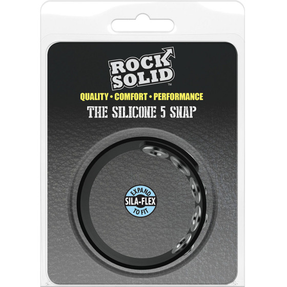 Cockring The 5 Snaps Black