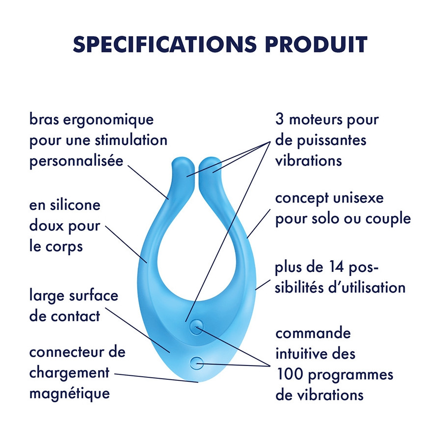 Stimulateur Partner MULTIFUN - Bleu