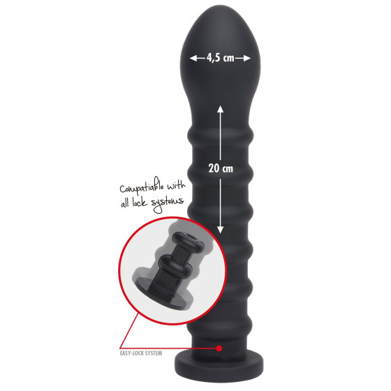Gode Easy-Lock Ribbed 19 x 4cm