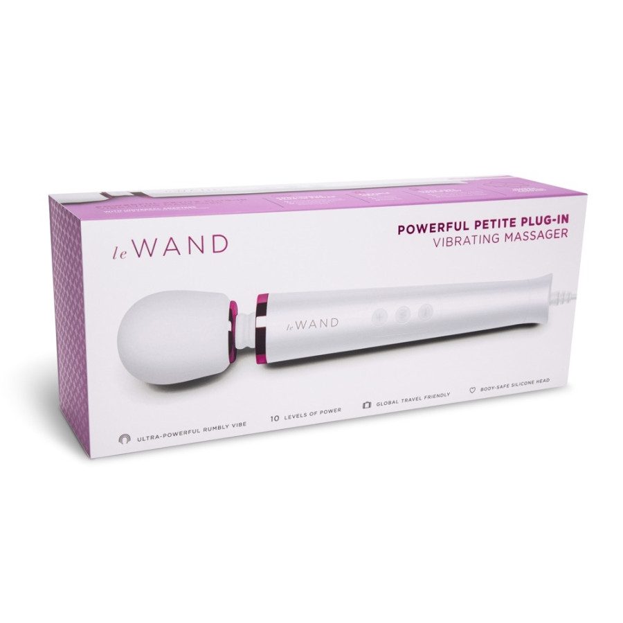 Wand Powerful Petite Plug-In 25cm Tête 47mm Blanc
