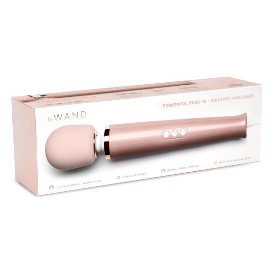 Wand Powerful Plug-In 34cm - Tête 62mm Rose Gold