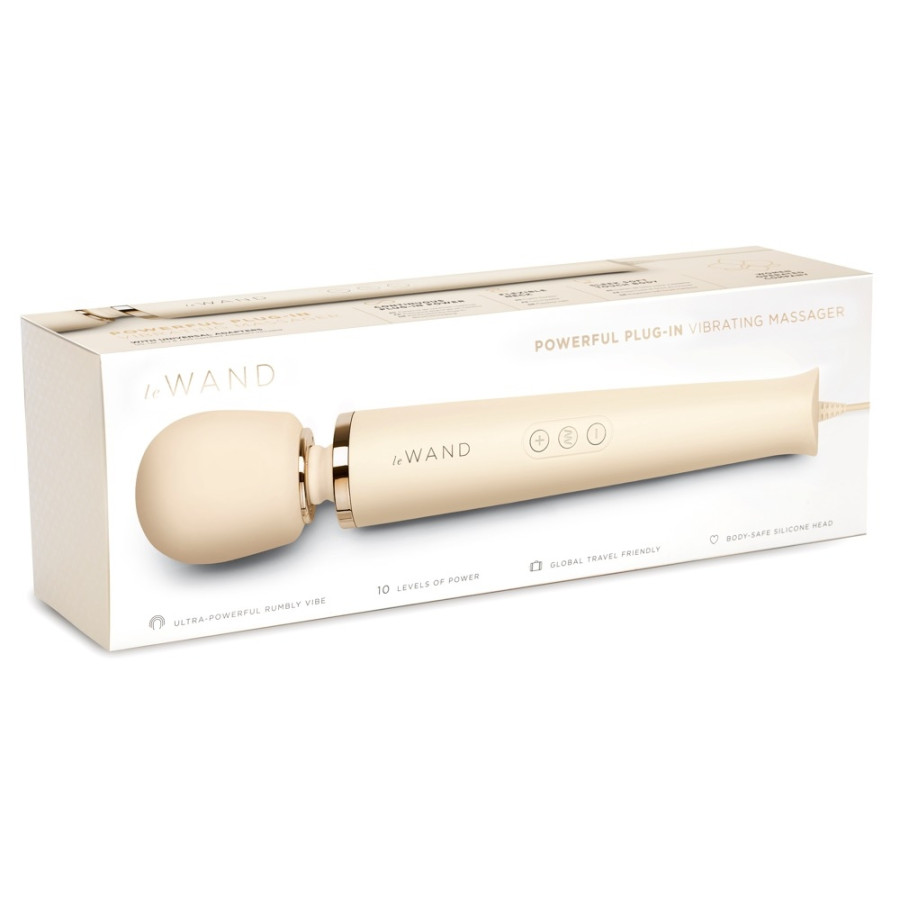 Wand Powerful Plug-In 34cm - Tête 62mm Crème