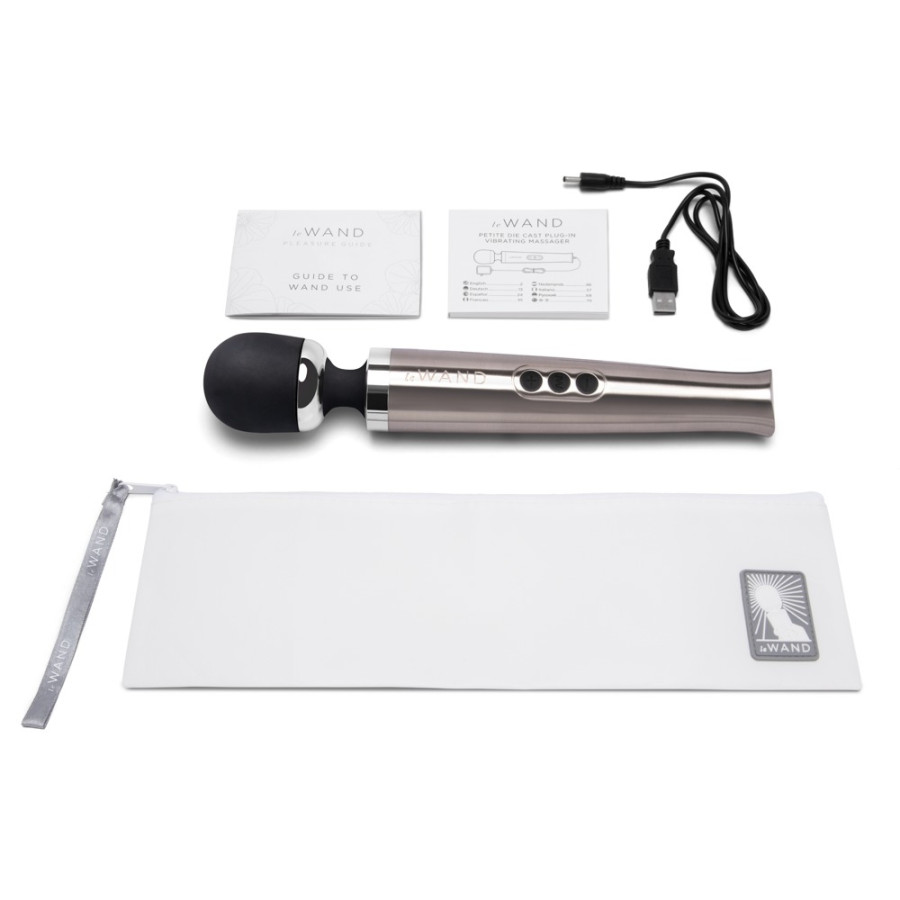 Wand Die Cast Rechargeable 29cm Head 51mm Grey