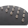 Paddle avec pointes métal 30 x 15cm Noir