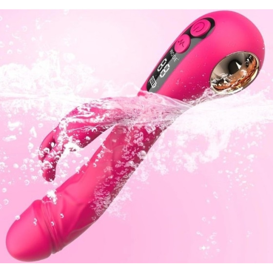 Vibro Rabbit Spotbit 14 x 3.7cm Rose