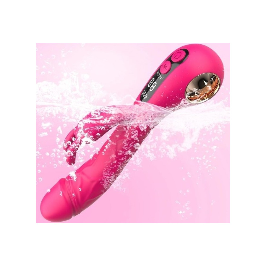 Vibro Rabbit Spotbit 14 x 3.7cm Rose