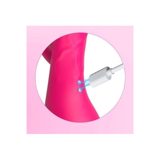 Vibro Rabbit Spotbit 14 x 3.7cm Rose