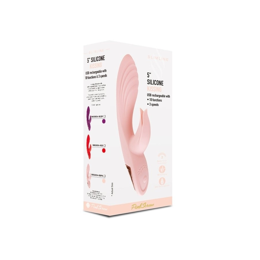 Vibro Rabbit Twist Vibe 12 x 3.4cm Rose