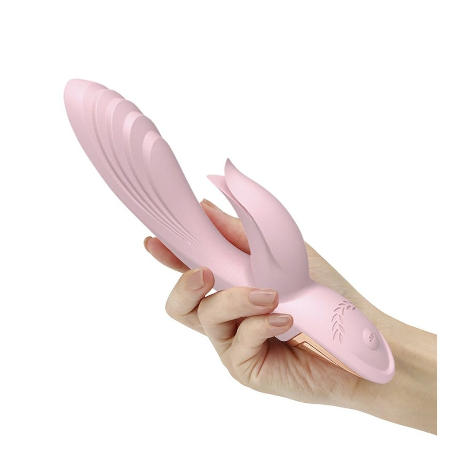 Vibro Rabbit Twist Vibe 12 x 3.4cm Rose