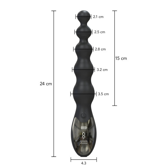 Vibrant rosary Beaded Anal 15 x 3.5cm