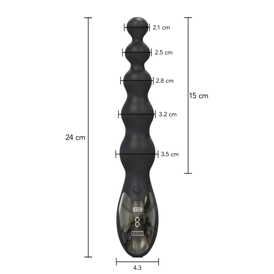 Vibrant rosary Beaded Anal 15 x 3.5cm