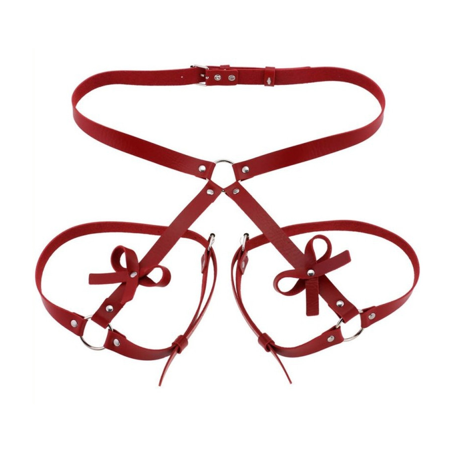 Harnais Cuisses Fesses BUTTERFLY Rouge
