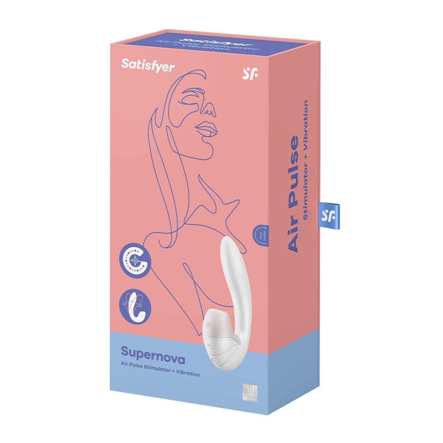 Stimulateur de clitoris Supernova Satisfyer Blanc