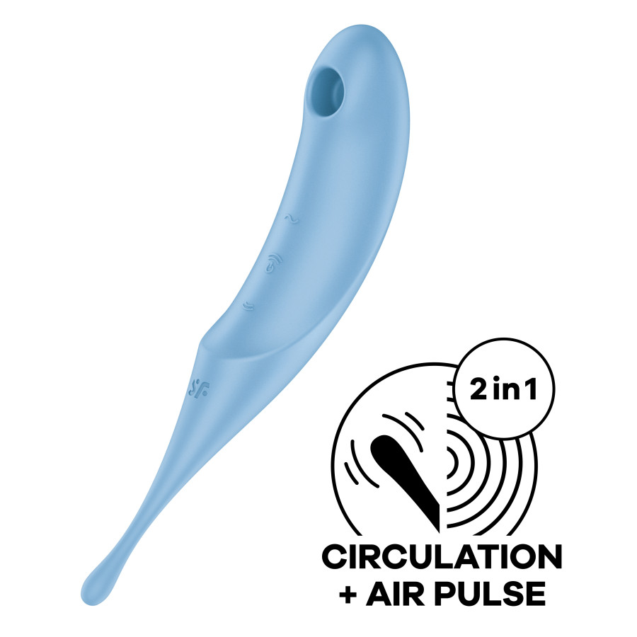 Stimulateur de clitoris Twirling Pro Bleu