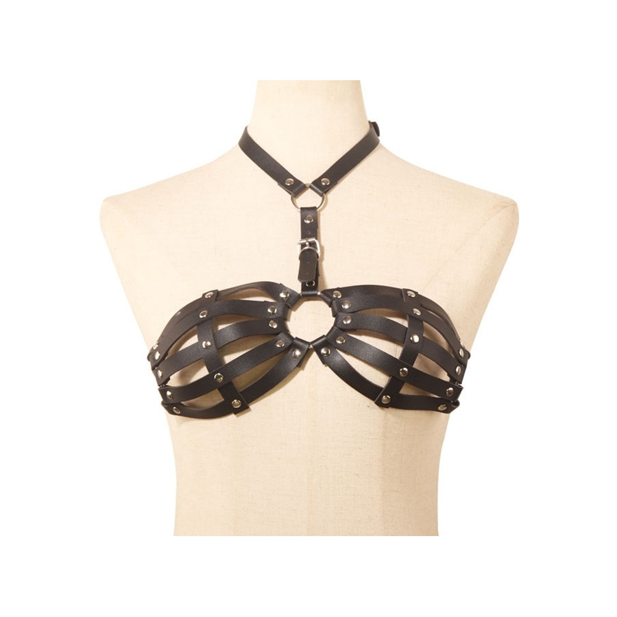 Soutien-gorge Simili Lanya Noir