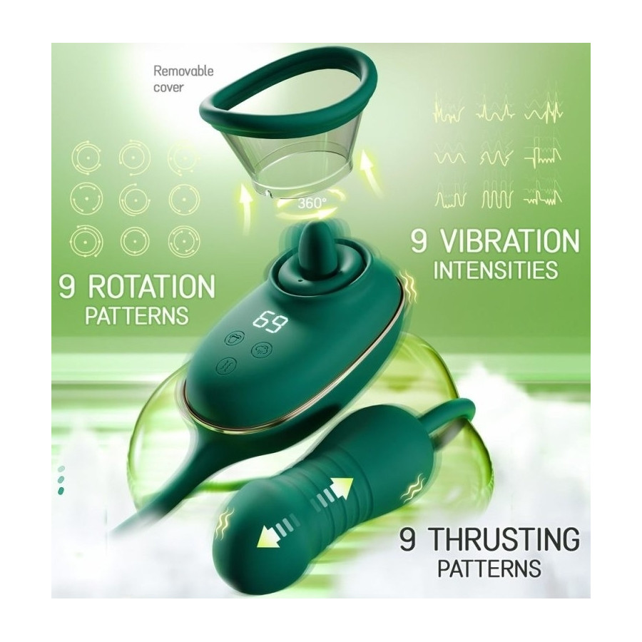 Stimulateur Anal Triple Action+ 10 x 3.7cm