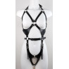 Harnais Combi Punk Breast Noir