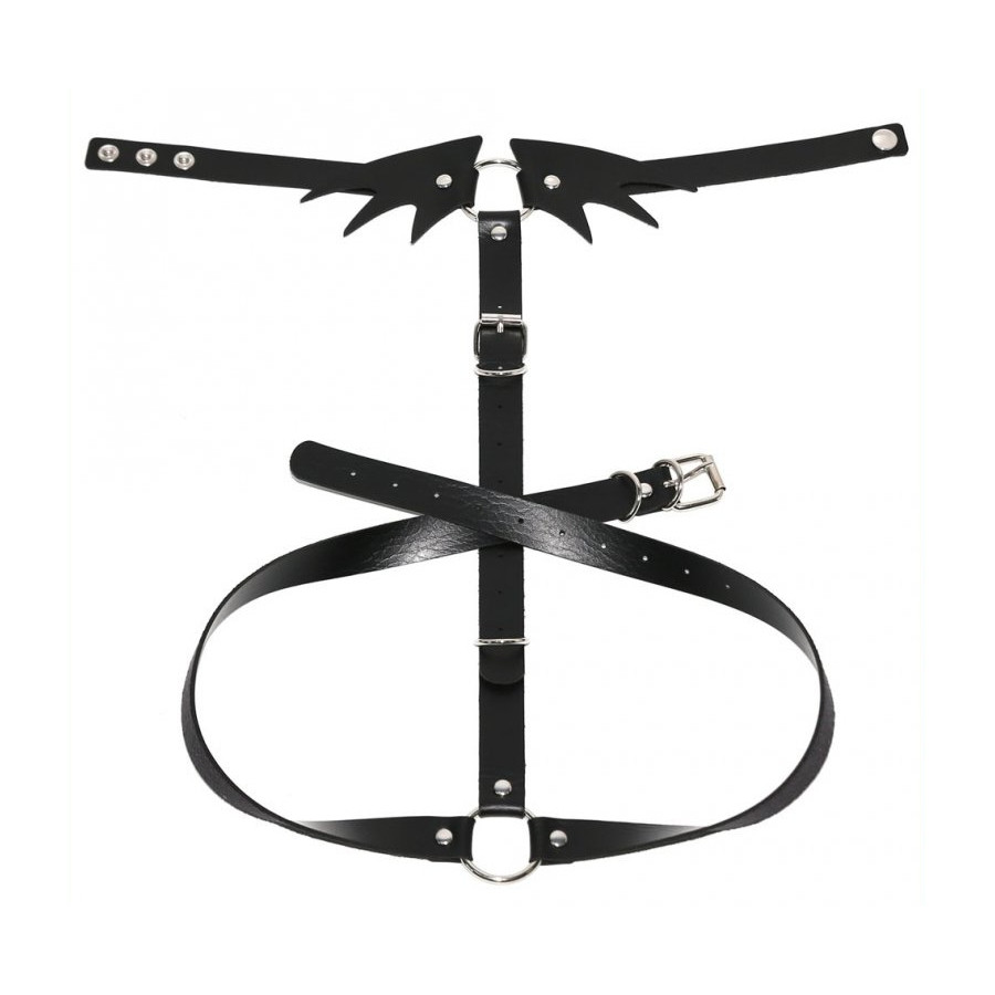 Collier Sm + ceinture Belt Wing Noir
