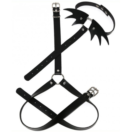 Collier Sm + ceinture Belt Wing Noir