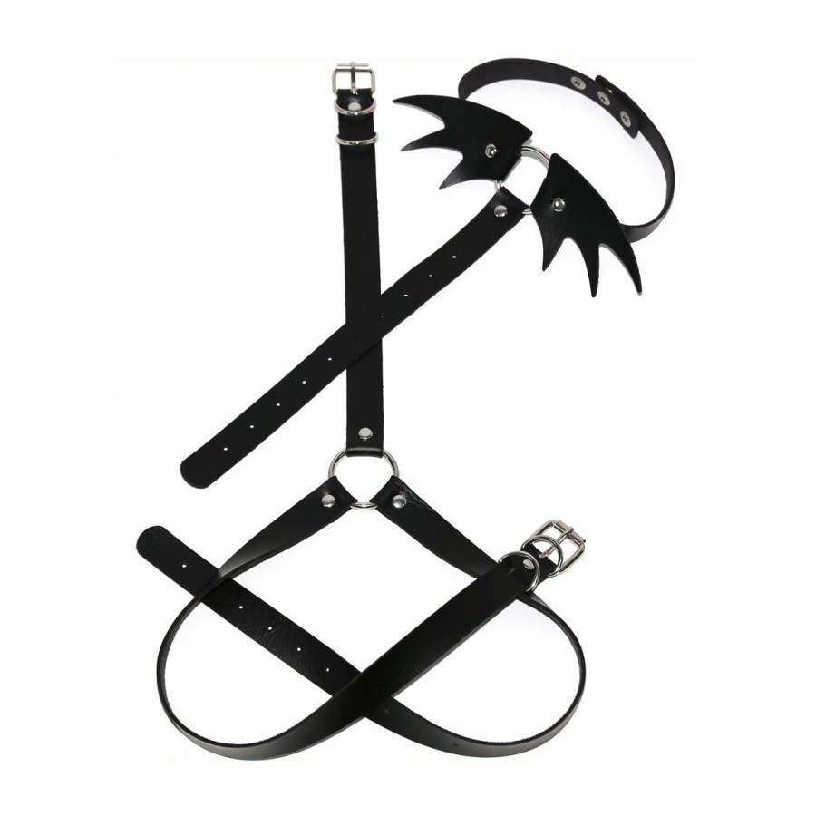 Collier Sm + ceinture Belt Wing Noir