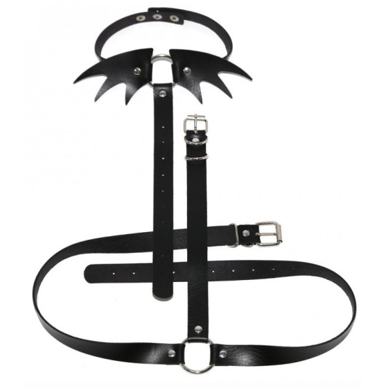 Collier Sm + ceinture Belt Wing Noir