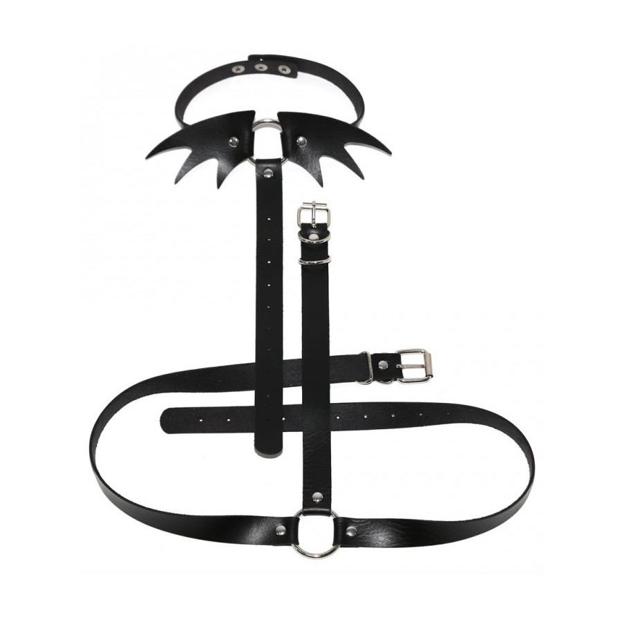Collier Sm + ceinture Belt Wing Noir