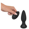 Plug vibrant Rimmer Velvet 11 x 4.2 cm Noir